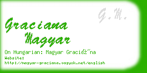 graciana magyar business card